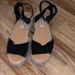 black sandals